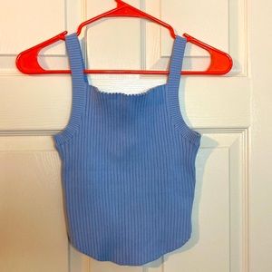 BDG light blue rubbed tank top. NWOT. Size L